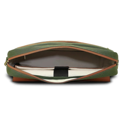 Soul Weave - Olive Green Meadow | Laptop Bag / Messenger Bag