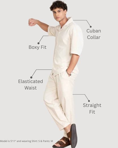 Ivory Renewed Cotton Co-ord Set House of Pure Eco