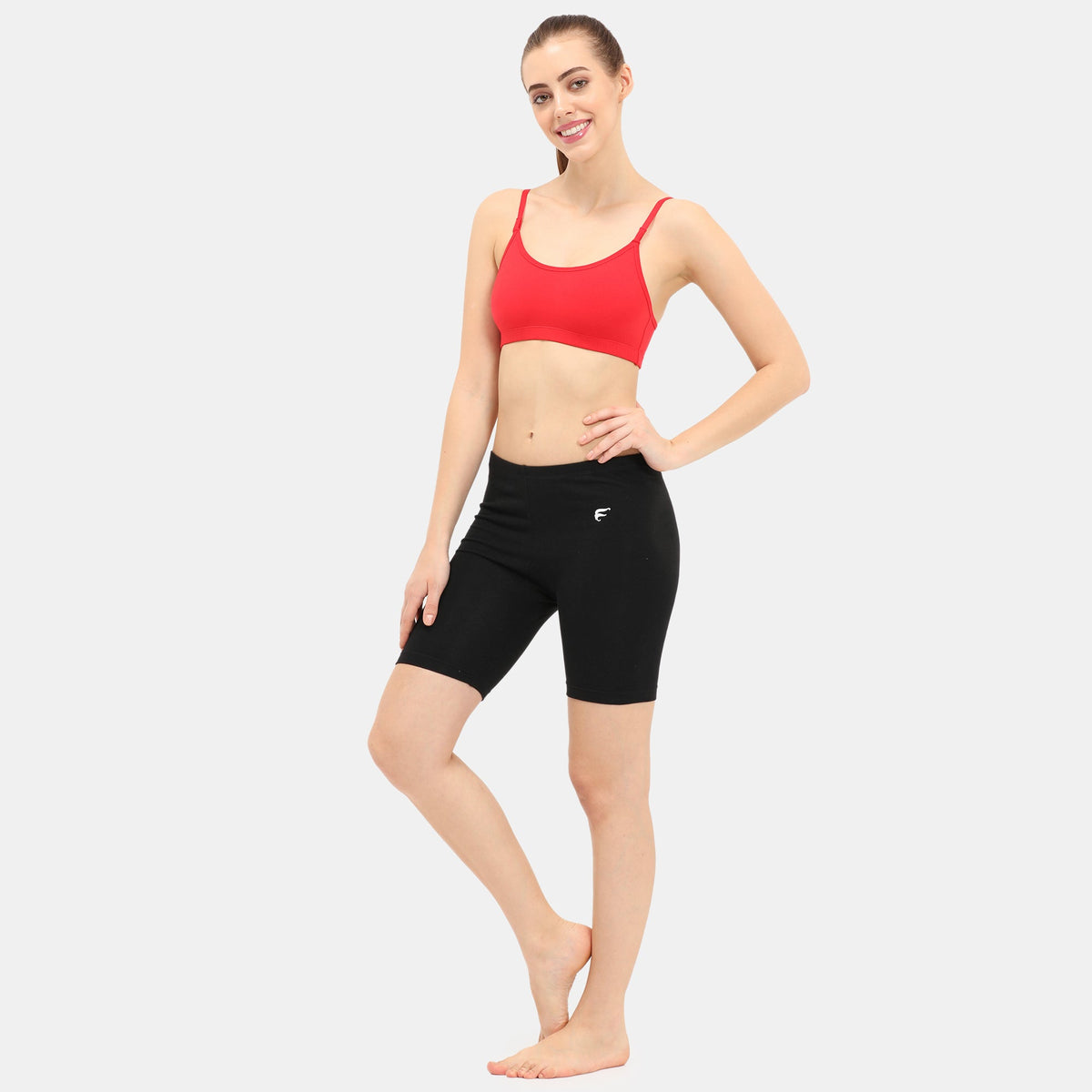 Envie Hugged Fit Thigh Length Cycling Shorts