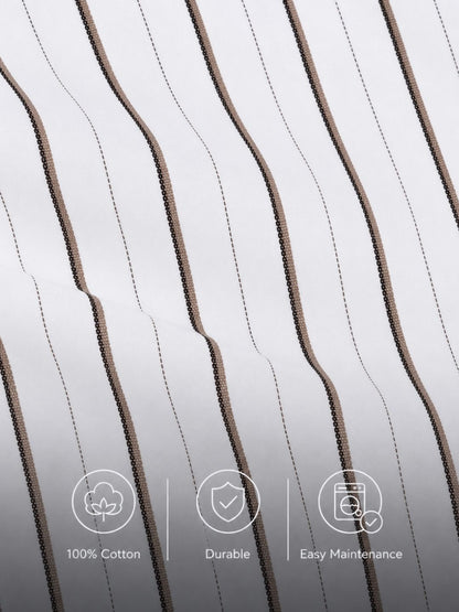 Regular Fit Cotton White Formal Shirt for Men (FIXON)