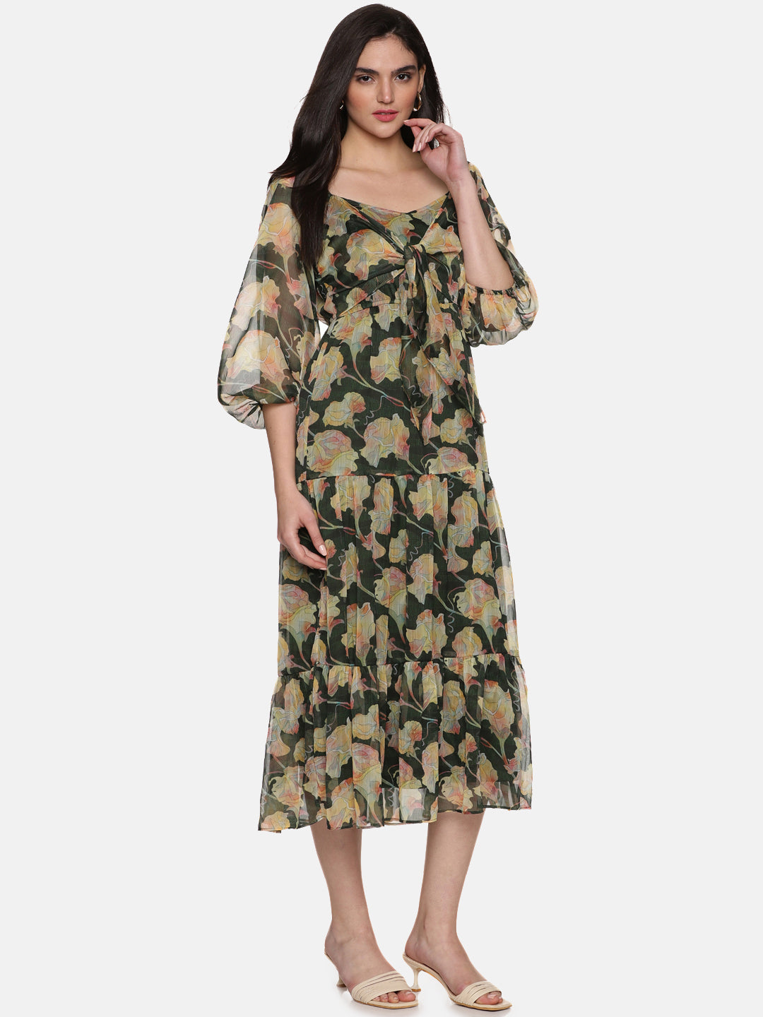 Sweetheart Neck Midaxi Dress For Women