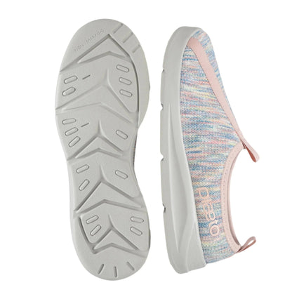 Women's EZPlay Pink & Grey Knit Slip-Ons