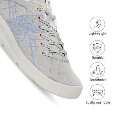 Men's Maidaan Grey Training Shoes Plaeto