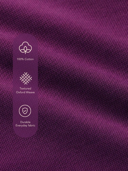 Aldeno Men Oxford Magenta Casual Shirt (GIPAL)