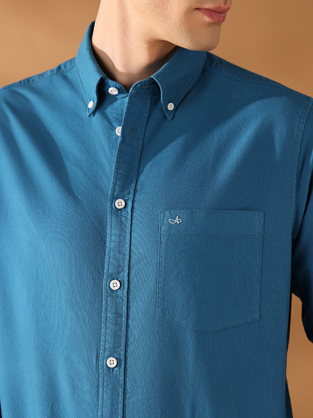 Teal Regular Fit Solid Casual Shirt for Men (BENAR)