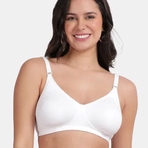 White Envie minimiser bra non padded non wired 3/4th coverage smooth support bra