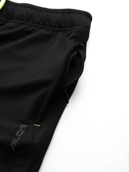 Alcis Men Black Solid Track Pants