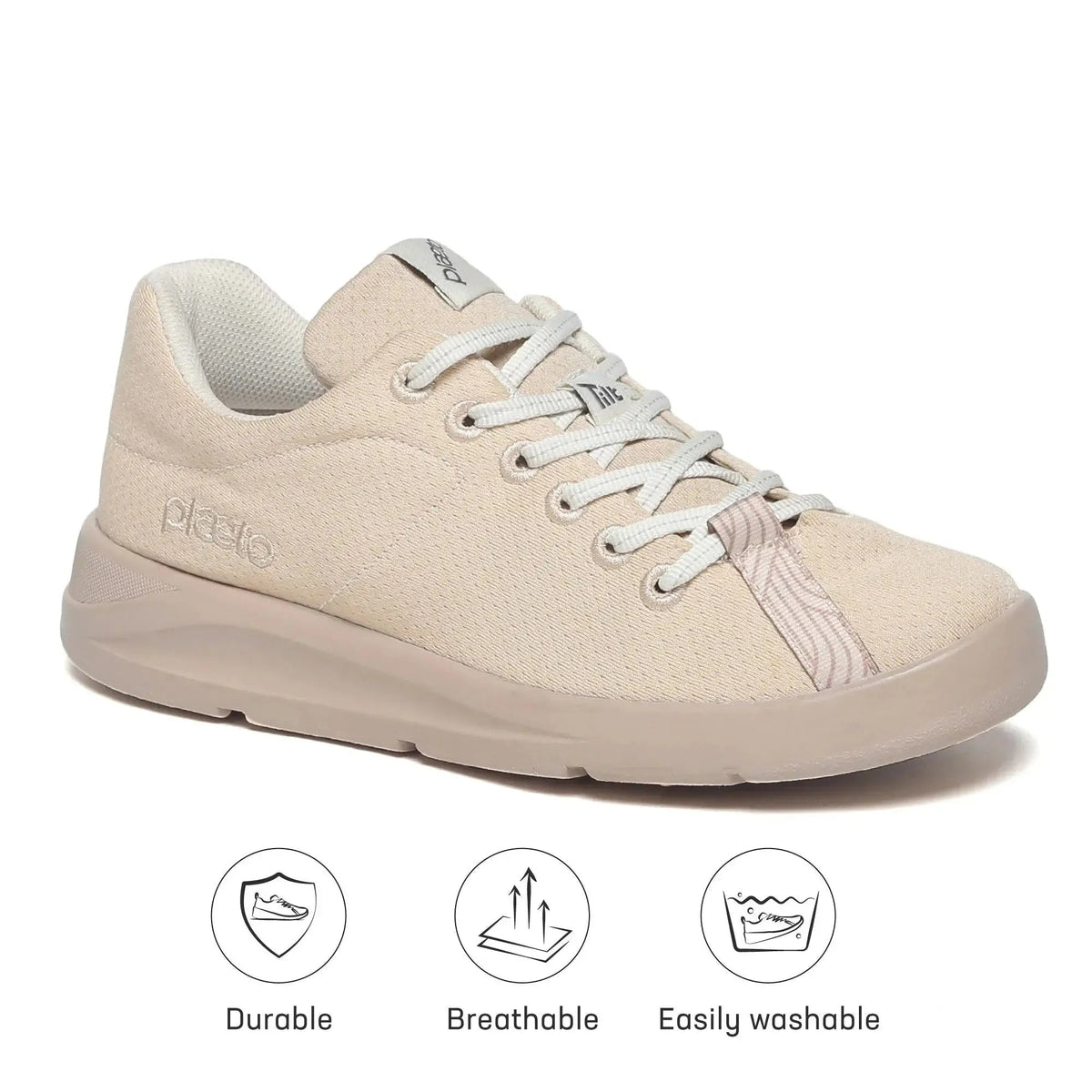 Beige Aura Training Shoes for Women Plaeto