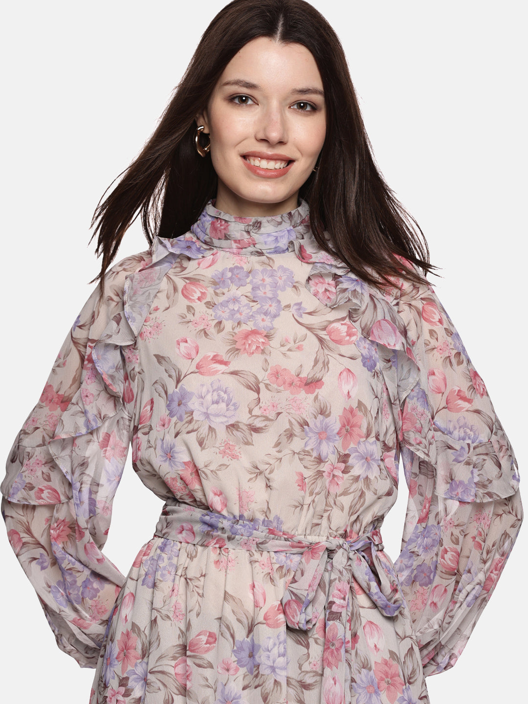 Floral printed dresses for women