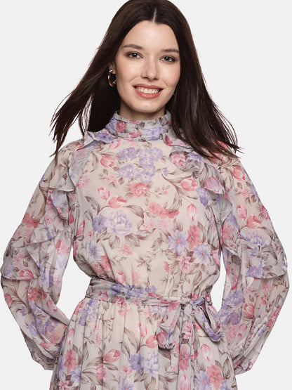 Floral printed dresses for women