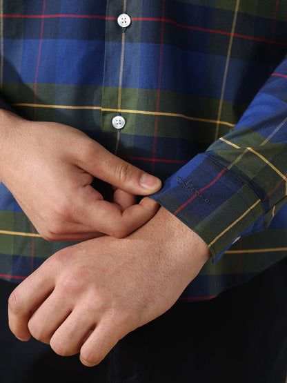 Blue Regular Fit Casual Cotton Shirt for men (CINTA)