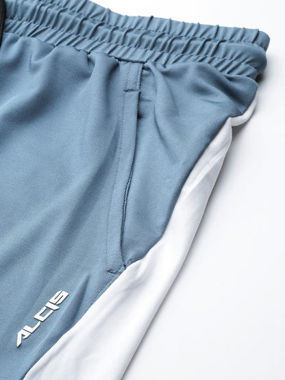 Alcis Men Blue Solid Slim Fit Sports Shorts