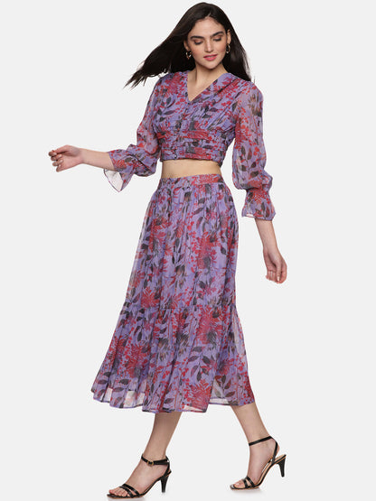 Lavender Co-Ord Set For Women 
