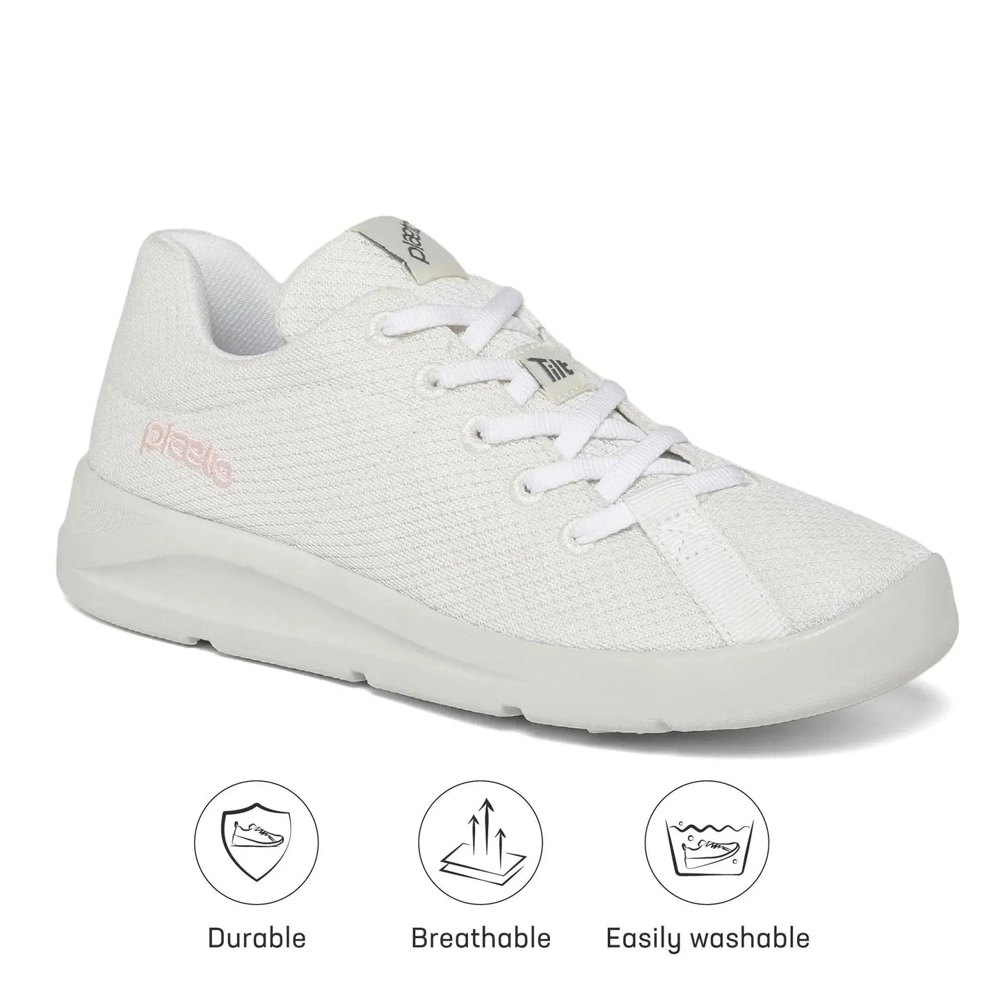 Women’s Classic White Casual Shoes Plaeto