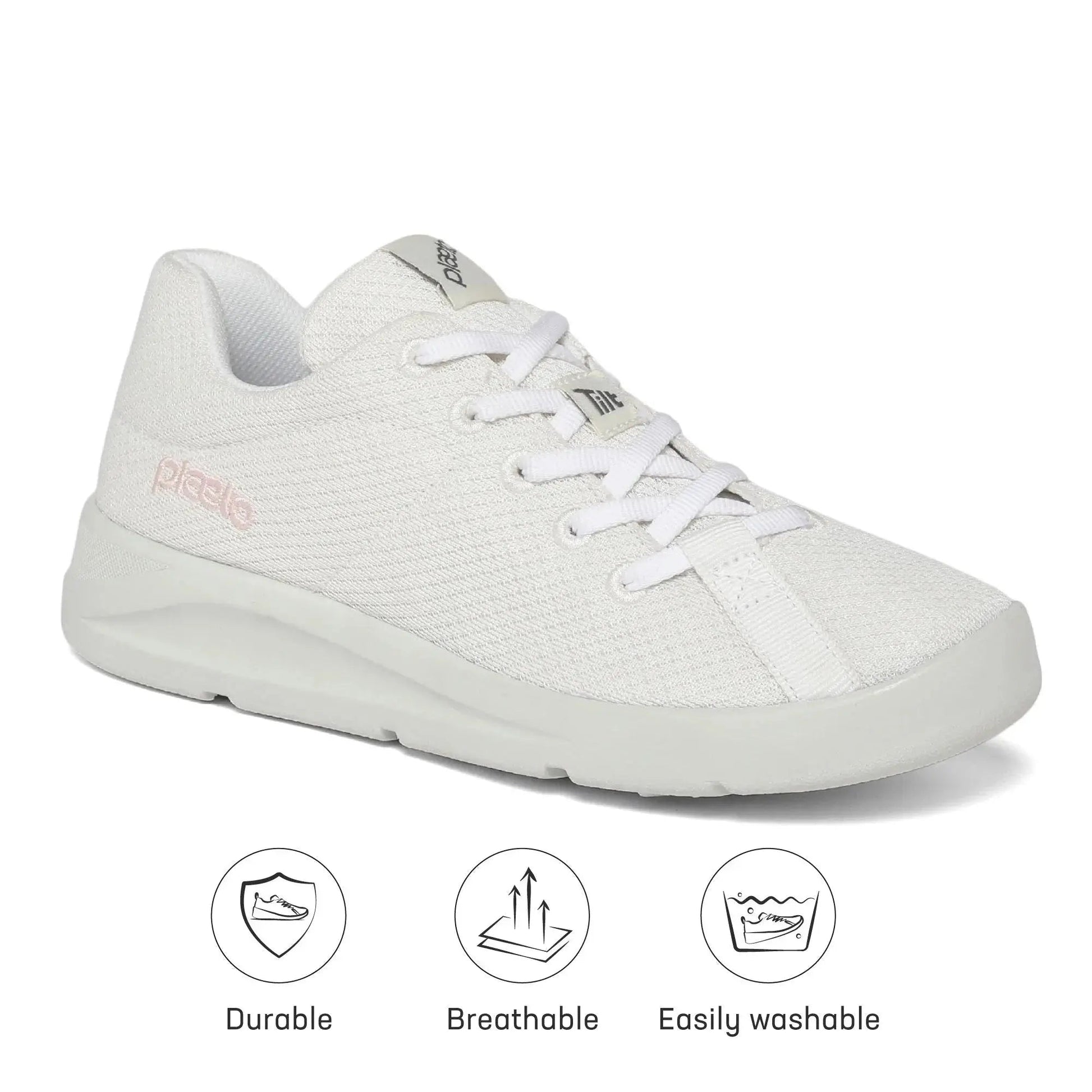 Women’s Classic White Casual Shoes Plaeto