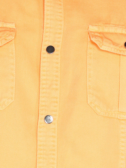 Kuons Avenue Men's Mango Cotton Twill Casual Shirt