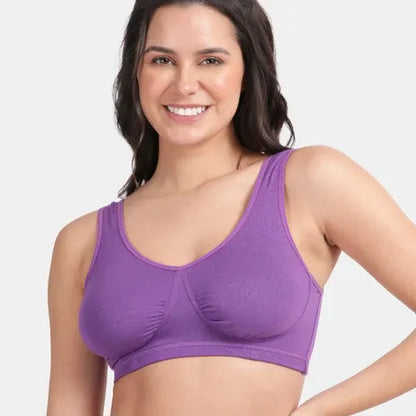 Purple sleeping bra Envie non padded non wired full coverage comfortable night wear bra for daily use