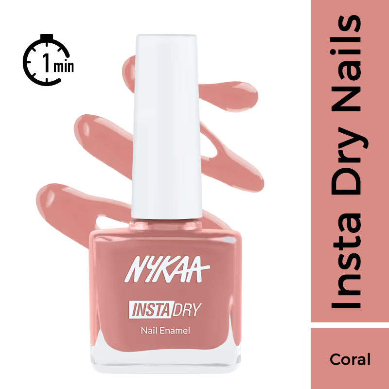 Nykaa Nail Enamel - 347 Coral Chat 9 MILLI_LITRE