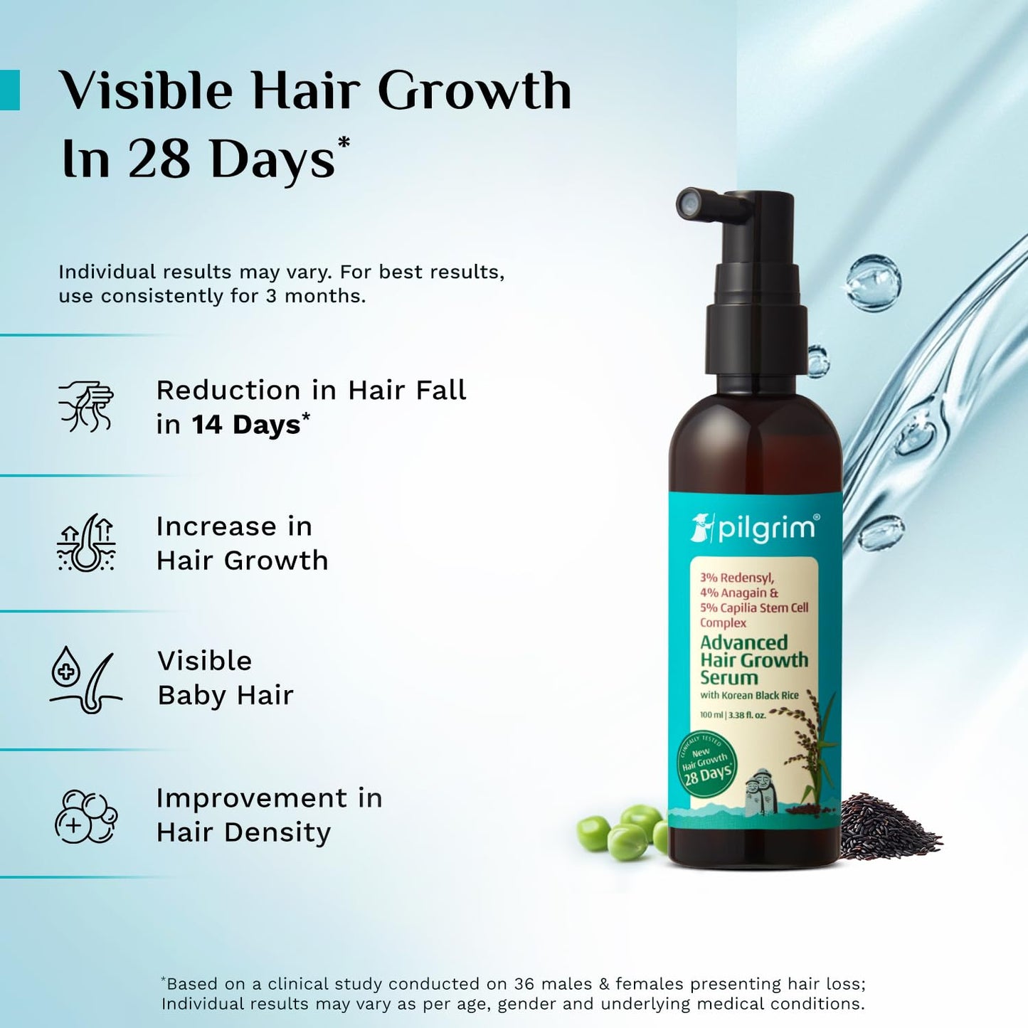 Pilgrim Redensyl & Anagain Advanced Hair Growth Serum 100 MILLI_LITRE