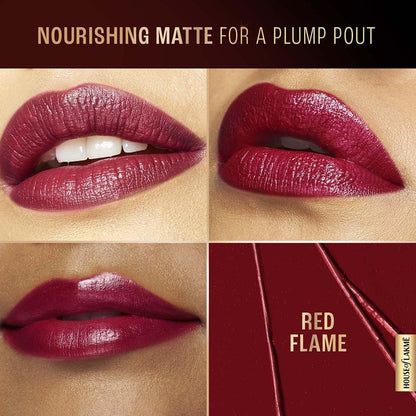 Lakme Ultimate Glam Satin Matte Lipstick - Ur 2 Red Flame 4.3 g