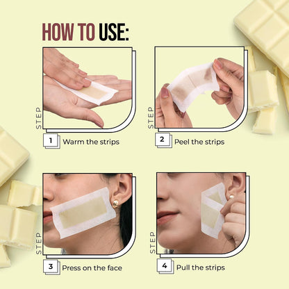 HILARY RHODA FACIAL WAX STRIPS-05 MILK