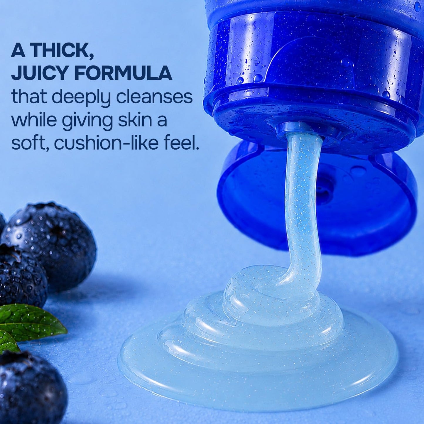 SWISS BEAUTY JUICY GLOW FACE WASH BLUEBERRY+HYALURONIC ACID