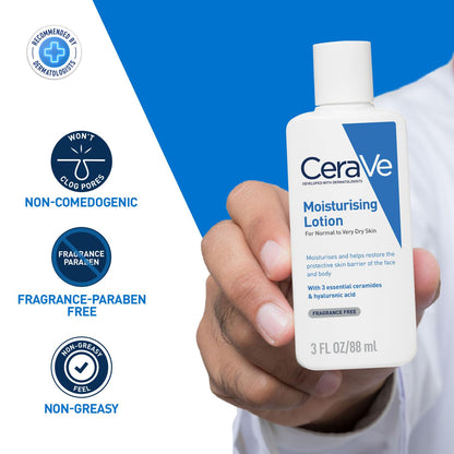 Cerave Fragrance Free Moisturising Lotion For Dry To Very Dry Skin 88 ml