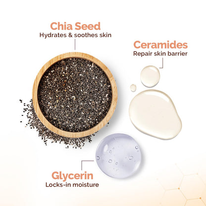 mamaearth Oil-Free Chia Seed & Ceramides FACE WASH 100 ml