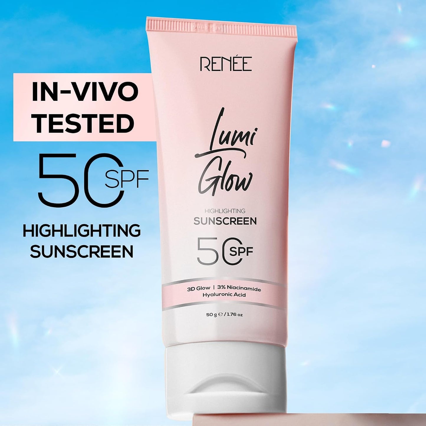RENEE Lumi Glow HIGHLIGTING SUNSCREEN CREAM SPF 50 50 g