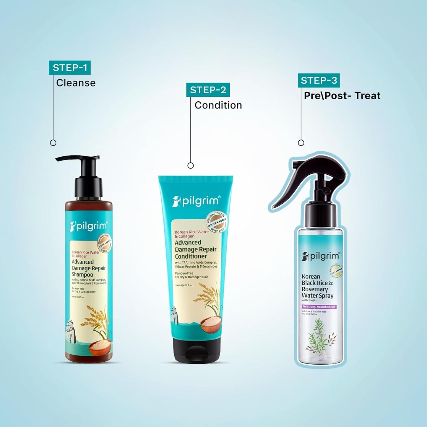 PILGRIM KOREAN RICE ROSEMARY WATER