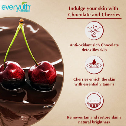 Everyuth Naturals Pure & Light Chocolate & Cherry Tan Removal Pack 50 g