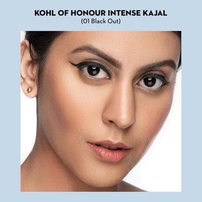 Sugar Cosmetics Kohl Of Honour Intense Long Stay Kajal, Waterproof,Smudge & Transfer-Resistant 01 Black Out 0.30000001192092896 GRAM