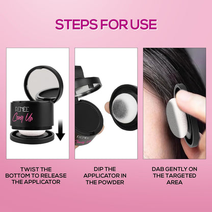 Renee Cover Up Hair Powder helps Cover Grey Roots & Bald Spots Instantly Pigmented 4 g
