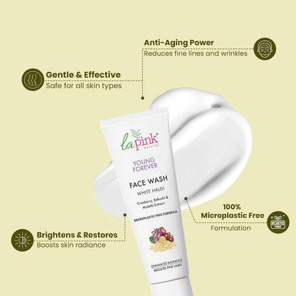 La Pink Young Forever White Haldi Face Wash 100 ml