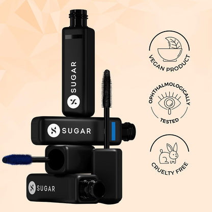 Sugar Cosmetics Bold Unfold Waterproof Mascara, Transfer-Proof & Smudge-Proof 01 Black Diamond 10 MILLI_LITRE