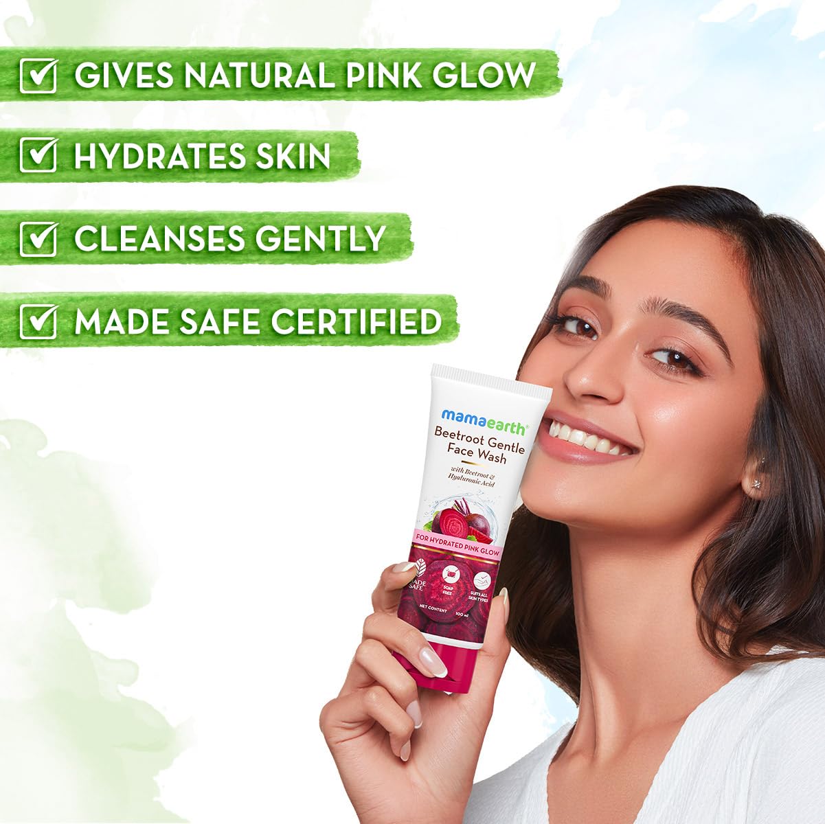 mamaearth Beetroot Gentle Face Wash & Hyaluronic Acid 100 ml