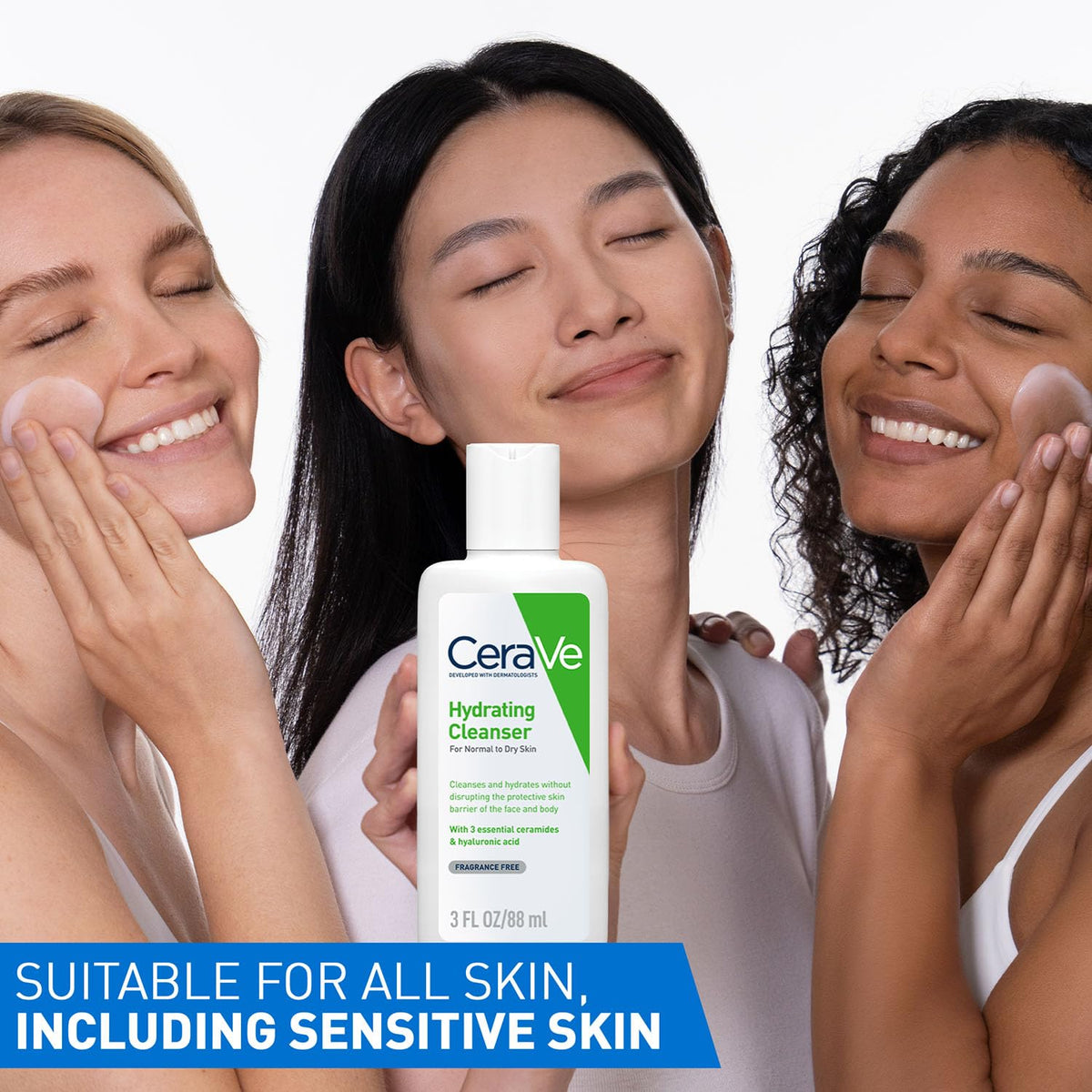 Cerave Fragrance Free Hydrating Cleanser For Normal To Dry Skin 88 ml