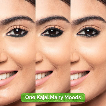Mamaearth Charcoal Black Long Stay Kajal Waterproof,With Vitamin C & Chamomile For 11-Hour Smudge-Free 0.35 g