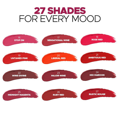 HILARY RHODA MATTE TRAP LIQUID LIPSTICK - 24 MIX MAROON