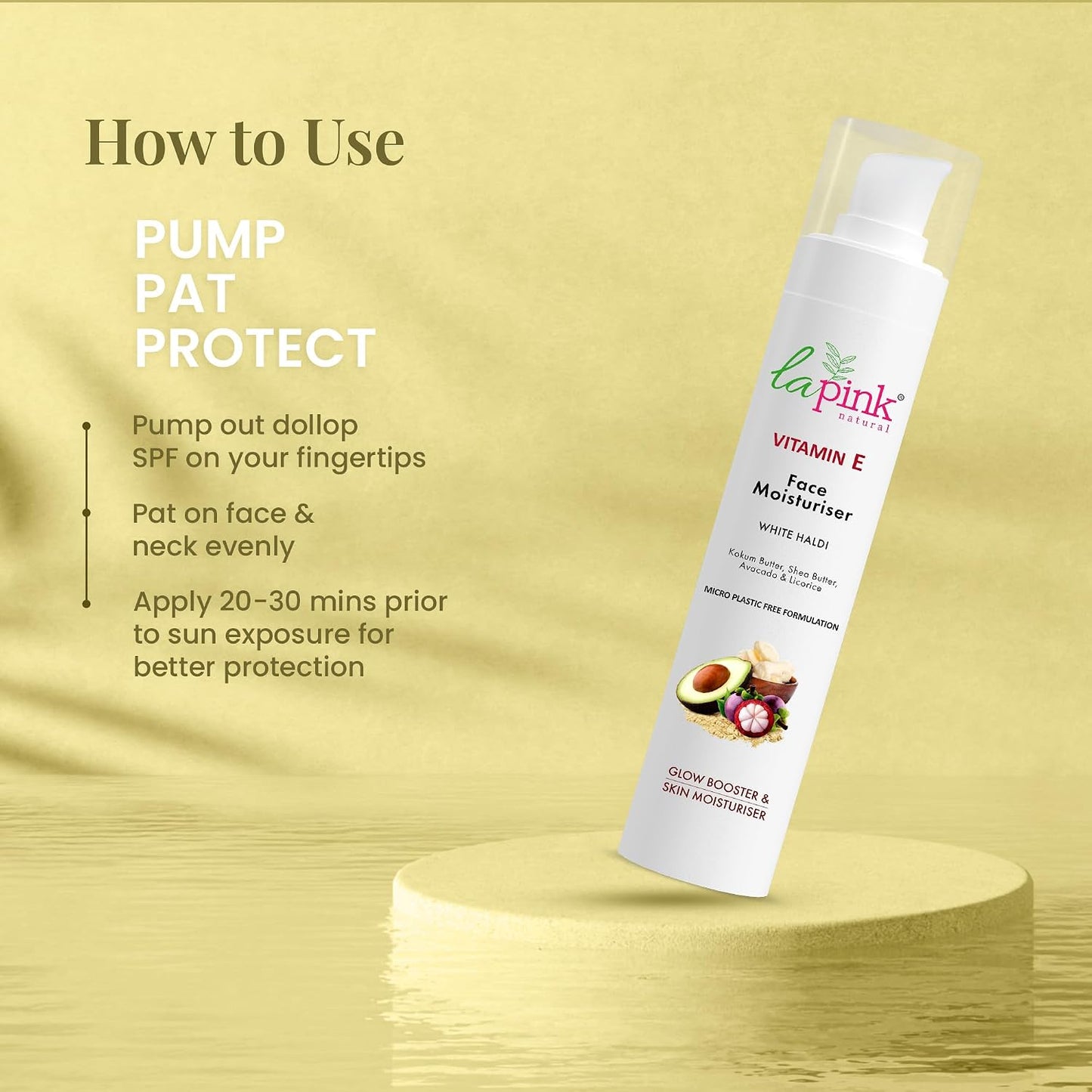 LA Pink Vitamin E Face Moisturising Cream with White Haldi Cream 50g