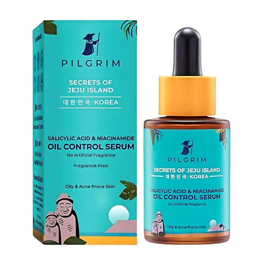 Pilgrim Oil Control Serum With Salicylic Acid & Niacinamide For Oily & Acne-Prone Skin | Minimizes Pores & Brightens Skin | Korean Skin Care Products| Sls & Paraben Free | Women & Men 30 MILLI_LITRE
