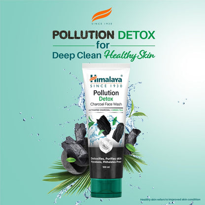 Himalaya Pollution Detox Charcoal Face Wash 100 ml