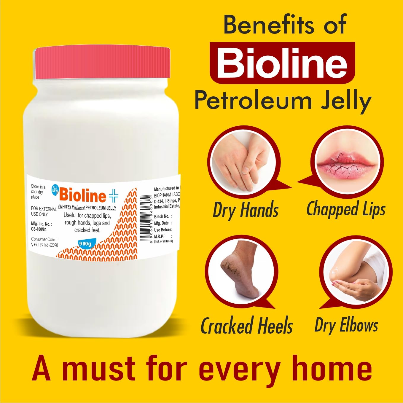 Bioline White Perfumed Petroleum Jelly 400 g