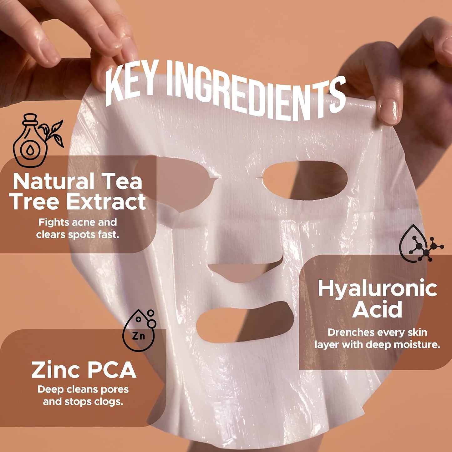 HILARY RHODA FACIAL SHEET MASK TEA TREE