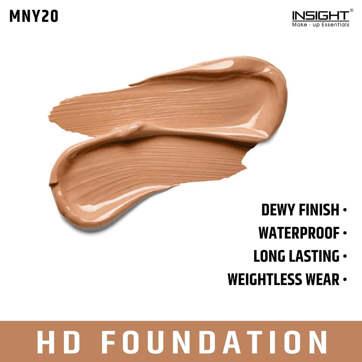 Insight HD Foundation High Coverage 20ml MN35 Shade 1Unit