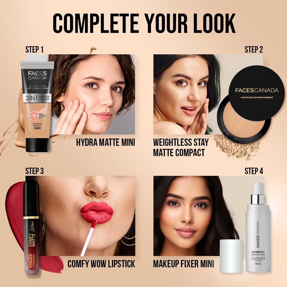 Faces Canada Weightless Stay Matte Powder- Sand 9 gm
