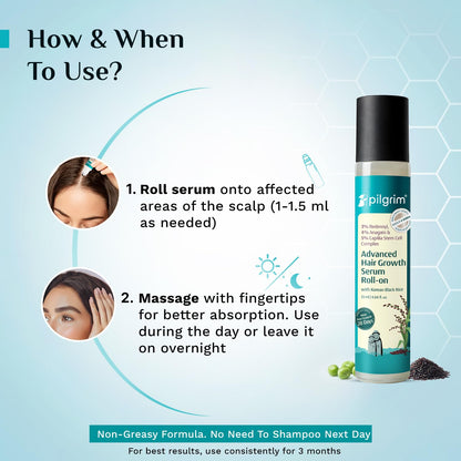 PILGRIM Advance Hair Growth Serum Roll - on