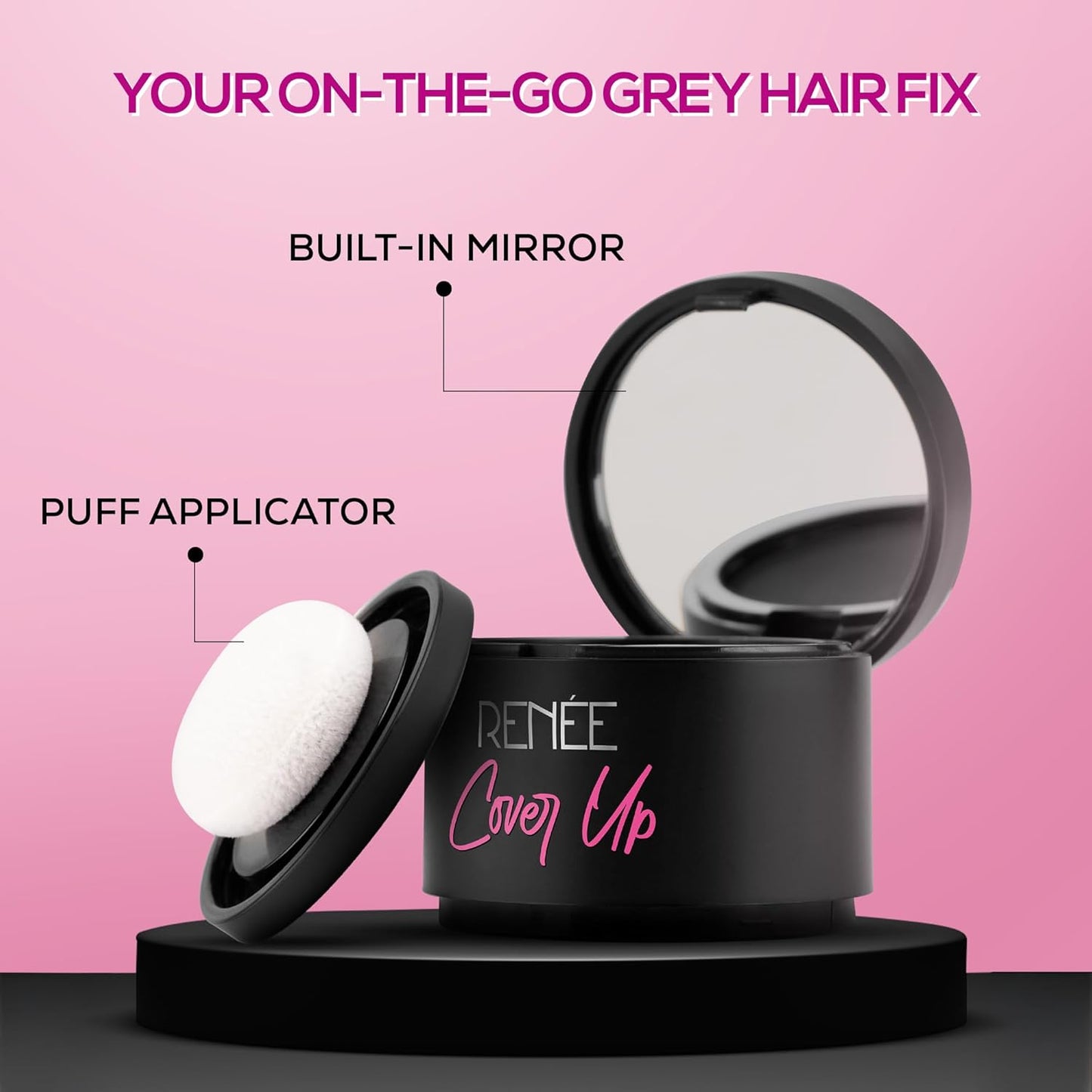 Renee Cover Up Hair Powder helps Cover Grey Roots & Bald Spots Instantly Pigmented 4 g
