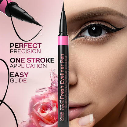Faces Canada Magnet eyes Fresh Eyeliner Pen, 1Ml , All - Day Waterproof & Smudge proof 1 ml