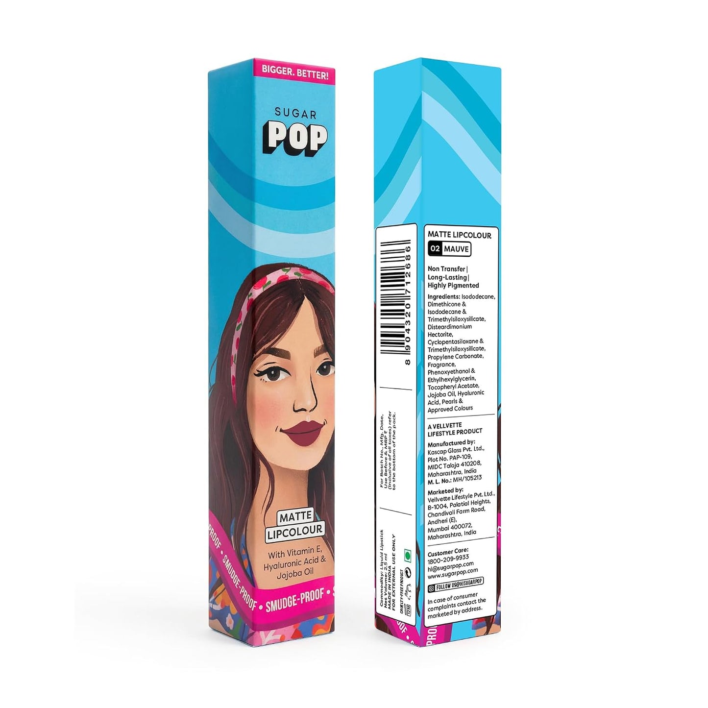 Sugar Pop 02 Mauve Matte Lip Colour 1.600000024 MILLI_LITRE